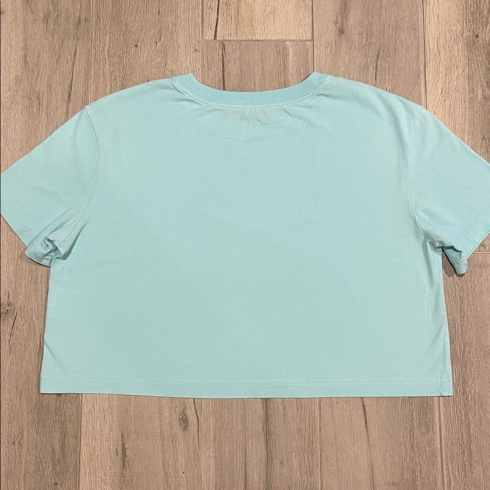 Nike Sky Blue Cropped Tee